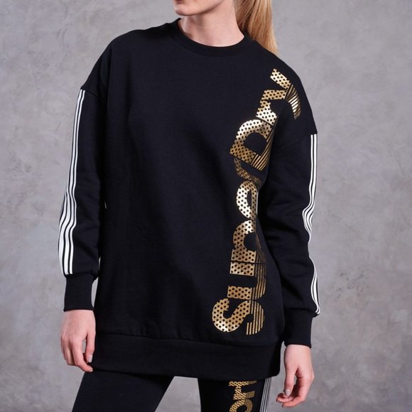 Superdry Women's Crew Jumper Sweatshirt - Picture 1 of 4